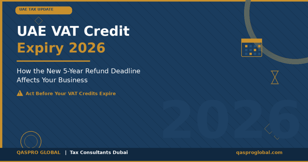 UAE VAT Credit Expiry 2026: How the New 5 Year Refund Deadline Affects Your Business