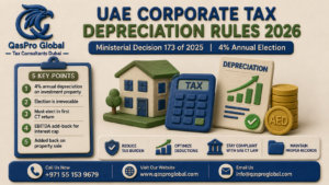 UAE Corporate Tax Depreciation 2026: 4% Investment Property Rule