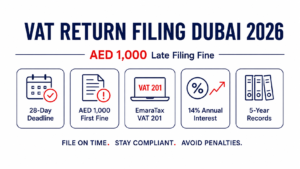 VAT Return Filing Service Dubai 2026: Real Fees and the 28-Day Rule