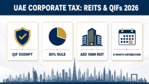 UAE Corporate Tax for REITs and Qualifying Investment Funds 2026: The 80% Rule Explained