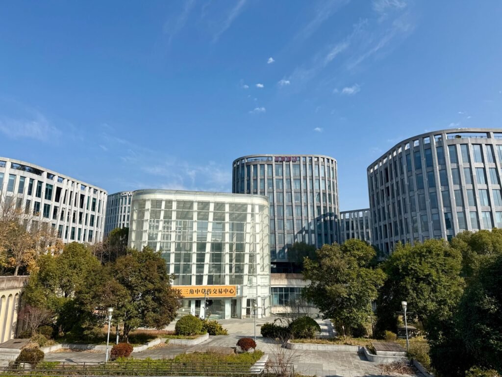 Modern technology park office buildings representing Dubai Silicon Oasis (DSO) free zone